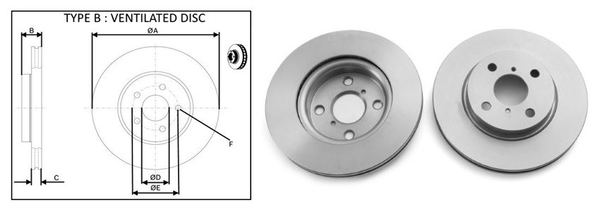 Диск гальмiвний APLUS 61313AP