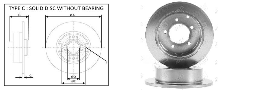Диск гальмiвний APLUS 61327AP