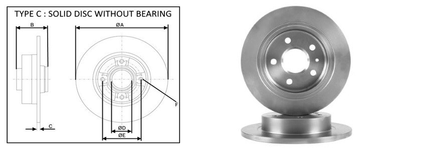 Диск гальмiвний APLUS 61333AP