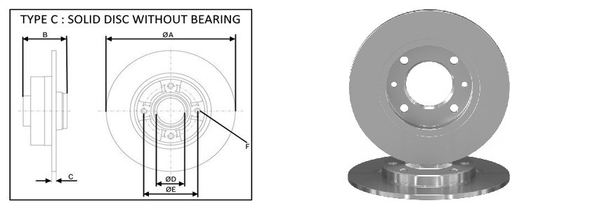 Диск гальмiвний APLUS 61334AP