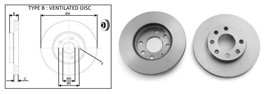 Диск гальмiвний APLUS 61344AP