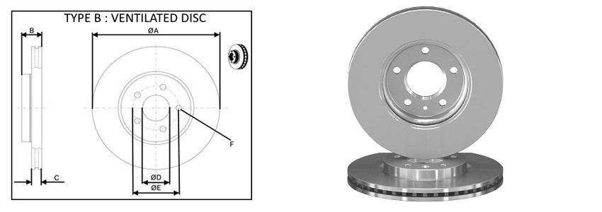 Диск гальмiвний APLUS 61362AP