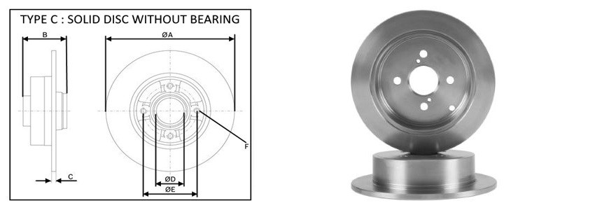 Диск гальмiвний APLUS 61363AP