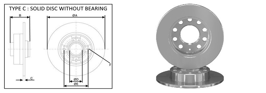 Диск гальмiвний APLUS 61367AP