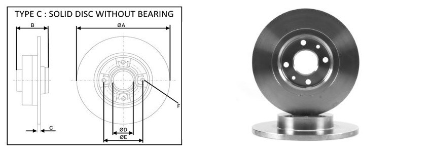 Диск гальмiвний APLUS 61371AP