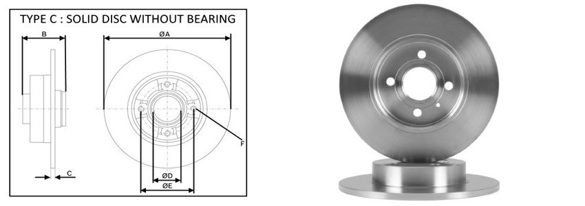 Диск гальмiвний APLUS 61372AP