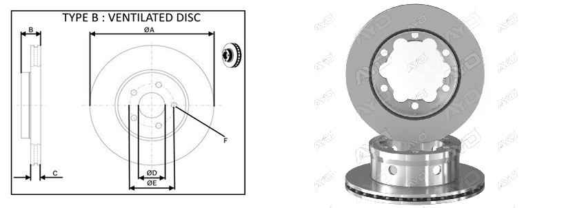 Диск гальмiвний APLUS 62015AP