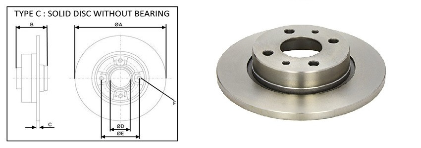 Диск гальмiвний APLUS 62234AP