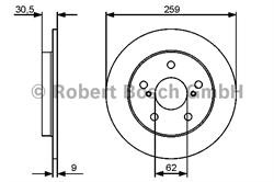 Диск гальмівний Bosch 0986479418