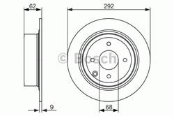 Диск гальмівний Bosch 0986479742