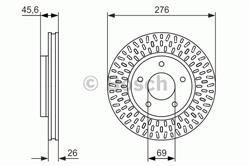 Диск гальмівний Bosch 0986479783