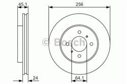 Диск гальмівний Bosch 0986479R51