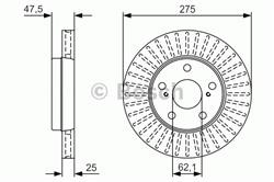 Диск гальмівний Bosch 0986479U79