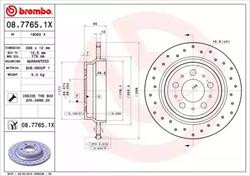 Диск гальмівний Brembo 0877651X