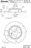 Диск гальмівний Brembo 08B34740