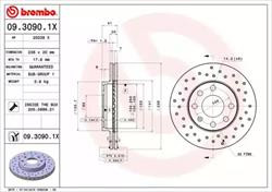 Диск гальмівний Brembo 0930901X