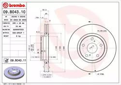Диск гальмівний Brembo 09B04310