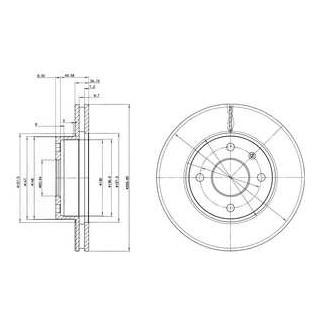 Диск гальмівний Delphi BG2339