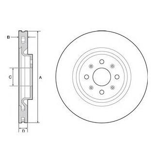Диск гальмівний Delphi BG4456