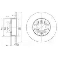 Диск гальмівний Delphi BG3890