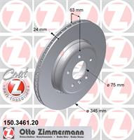 Диск гальмівний Otto Zimmermann 150346120