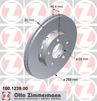 Диск гальмівний Otto Zimmermann 100123920