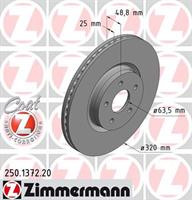 Диск гальмівний Otto Zimmermann 250137220