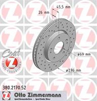 Диск гальмівний Otto Zimmermann 380217052