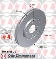 Диск гальмівний Otto Zimmermann 440310620