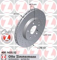 Диск гальмівний Otto Zimmermann 400143552