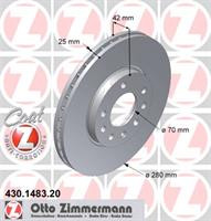 Диск гальмівний Otto Zimmermann 430148320