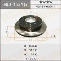 Диск гальмівний Masuma BD1515