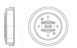 Диск гальмівний Sangsin SD1039