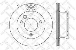 Диск гальмівний Stellox 60203334VSX