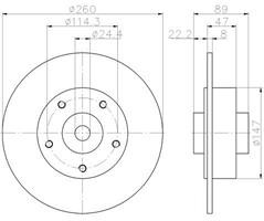 Диск гальмівний Textar 92196000