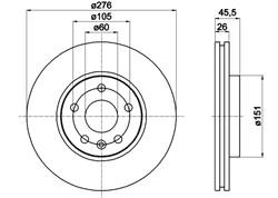 Диск гальмівний Textar 92198903