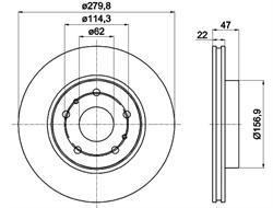 Диск гальмівний Textar 92222100