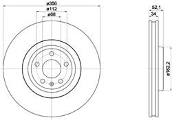 Диск гальмівний Textar 92238203
