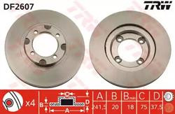 Диски гальмівні TRW DF2607