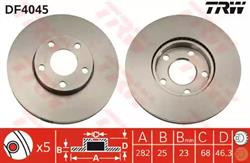 Диски гальмівні TRW DF4045
