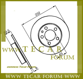 Диск гальмівний VAG 1J0615601