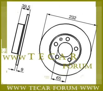 Диск гальмівний VAG 1J0615601C