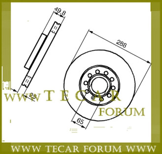 Диск гальмівний VAG 1K0615301T