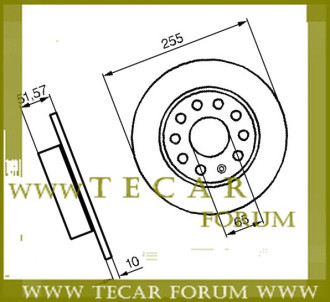 Диск гальмівний VAG 1K0615601K