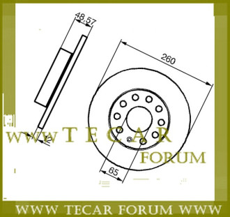 Диск гальмівний VAG 1K0615601L