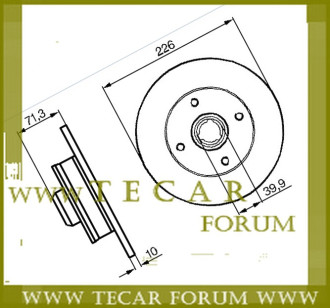 Диск гальмівний VAG 357615601