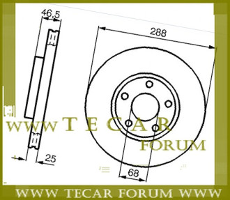 Диск гальмівний VAG 4A0615301C