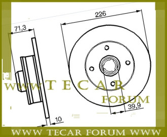 Диск гальмівний VAG 6N0615601