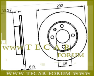 Диск гальмівний VAG 6N0615601A