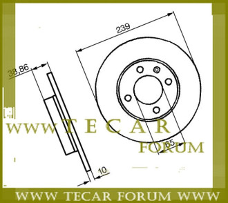 Диск гальмівний VAG 811615301